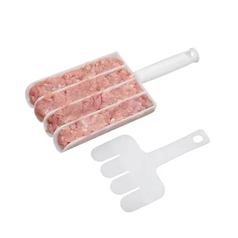 Creative Kitchen Triple Meatball Maker, Meat Ball Scoop with Cutting Spade Ball Maker, None-Stick Meatball Maker