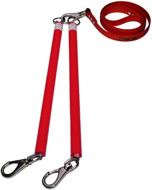 - Dual Dog Leash- Multiple Walker (RED)