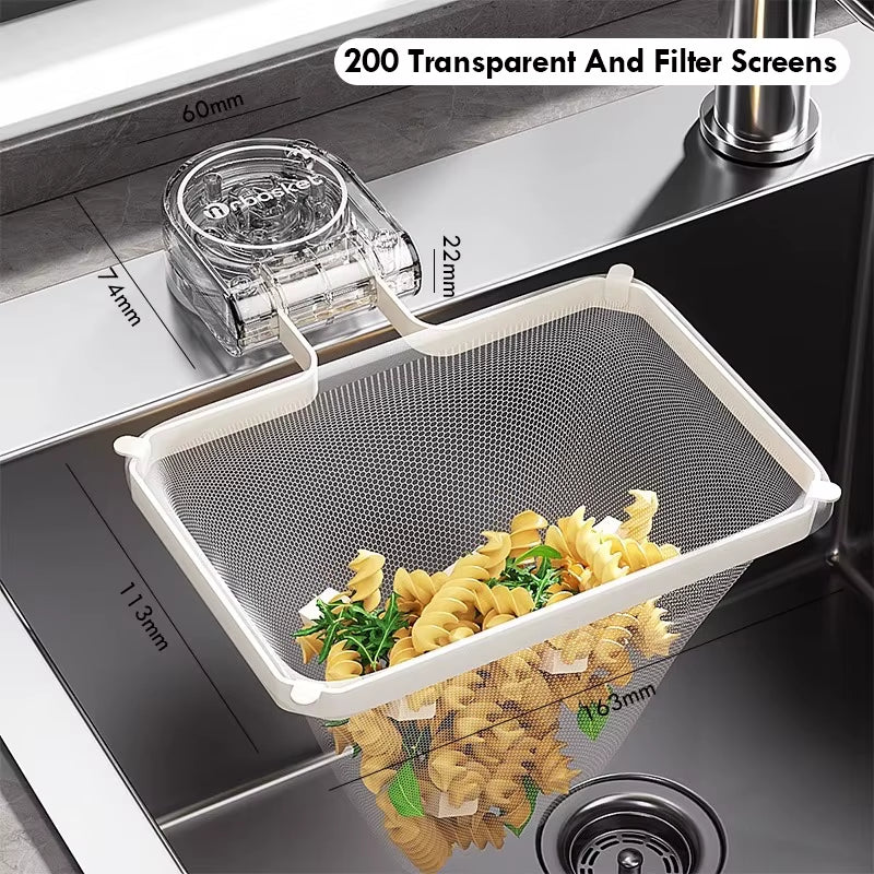 Kitchen Sink Filter Rack Suction Cup Iron Drain Filter Screen Household Strong Load-Bearing Foldable Upright