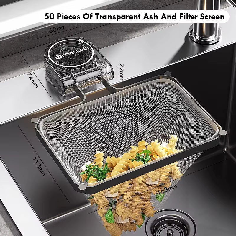 Kitchen Sink Filter Rack Suction Cup Iron Drain Filter Screen Household Strong Load-Bearing Foldable Upright